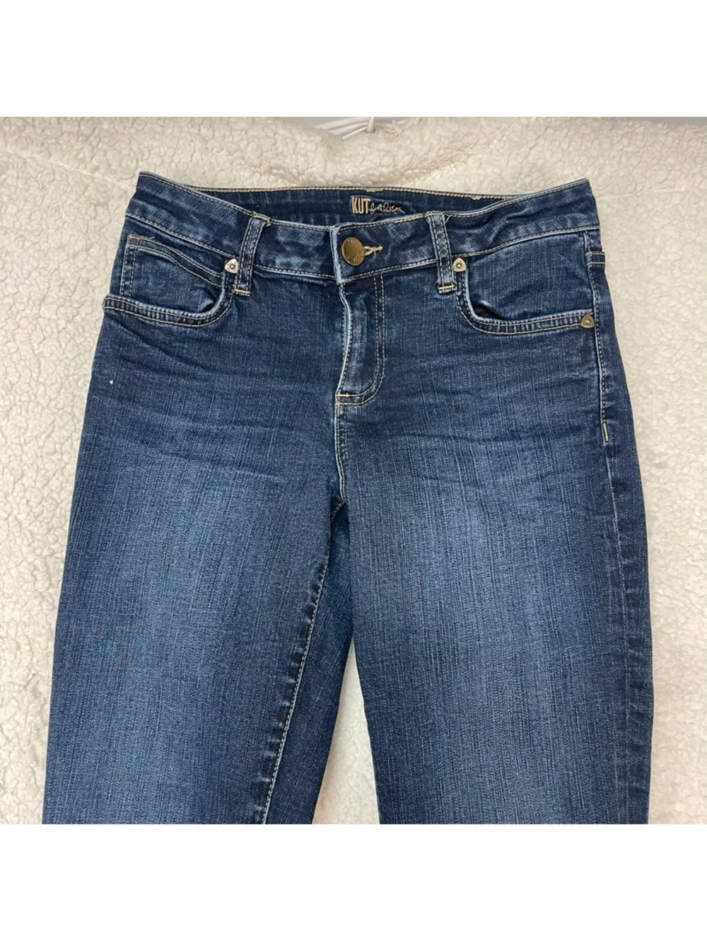 Kut from the Kloth Diana Skinny Jeans Women's Size 4 Medium Wash Stretch Denim - Picture 3 of 9